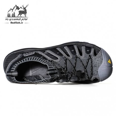 صندل پیاده روی مردانه هومتو مدل humtto 710096A-1 رنگ خاکستری تیره