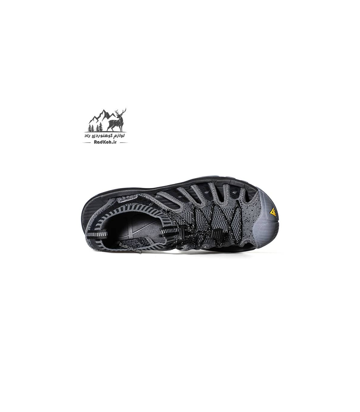 صندل پیاده روی مردانه هومتو مدل humtto 710096A-1 رنگ خاکستری تیره