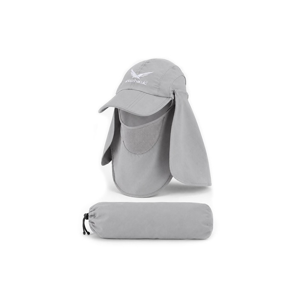 کلاه آفتابی سه تکه اسنوهاک کد SN-C2164  طوسی