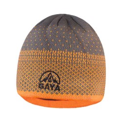 کلاه بافتنی قایا کد Q702 خاکستری/نارنجی