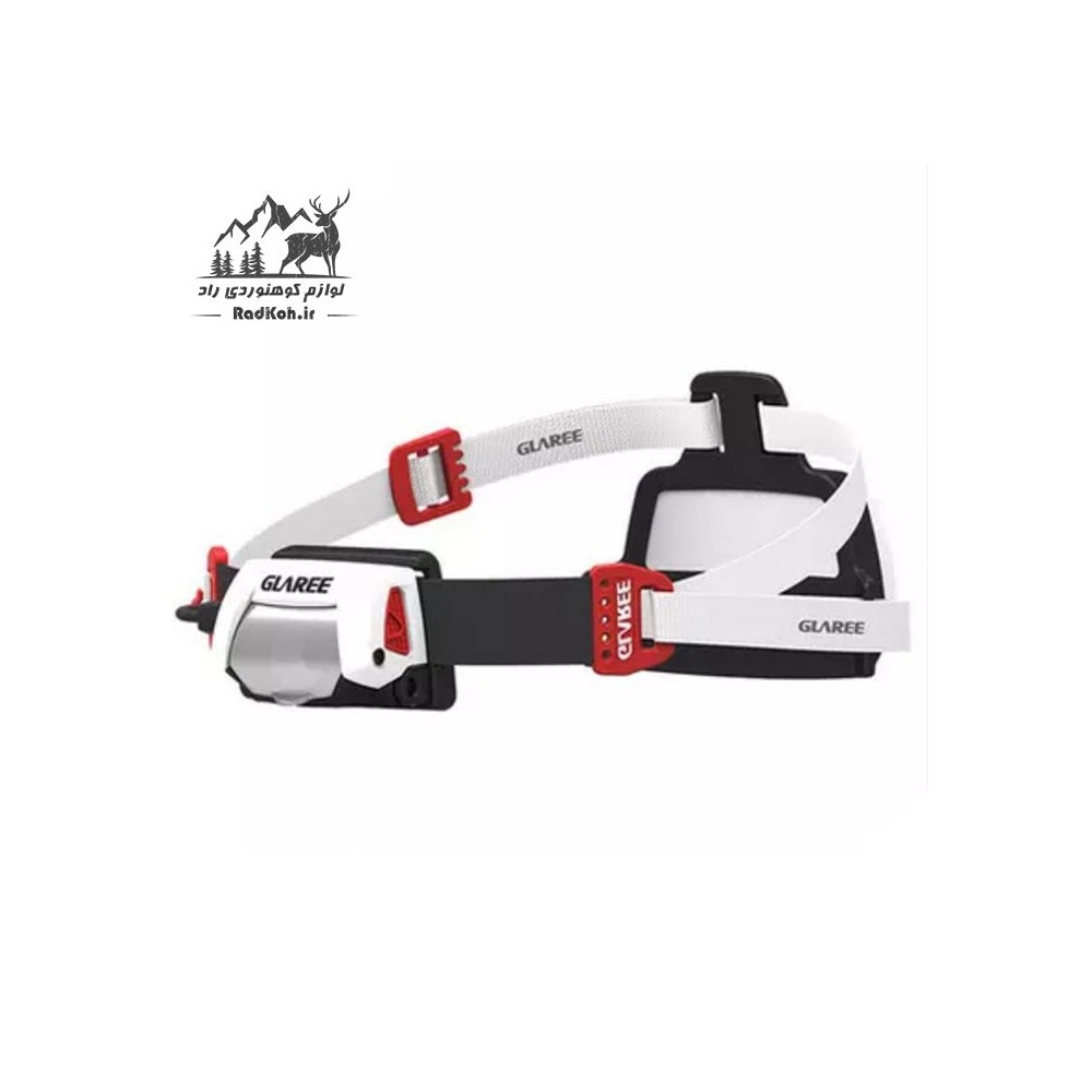 چراغ پیشانی هدلایت شارژی کوهنوردی گلاری مدل M50L-P رنگ سفید