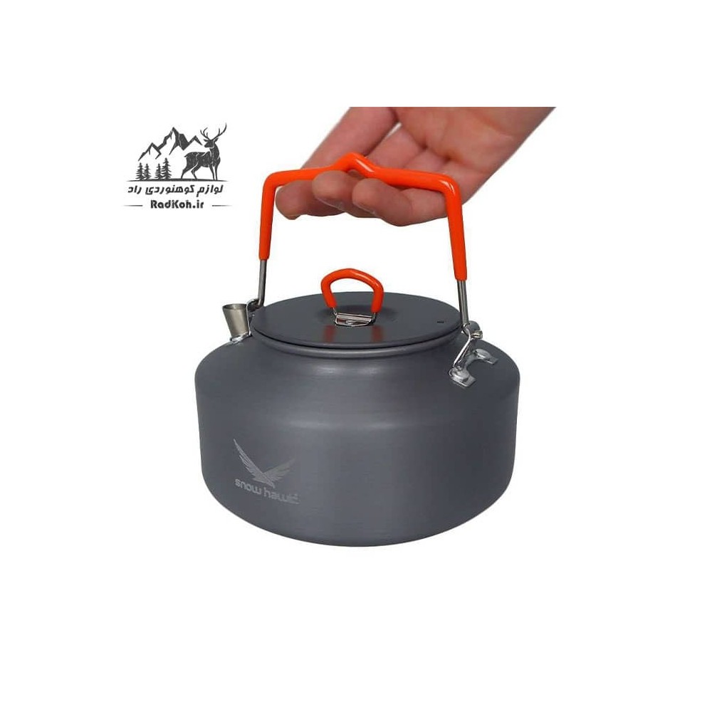 کتری کمپینگ 1.6 لیتری اسنوهاک مدل SN-CB رنگ نارنجی