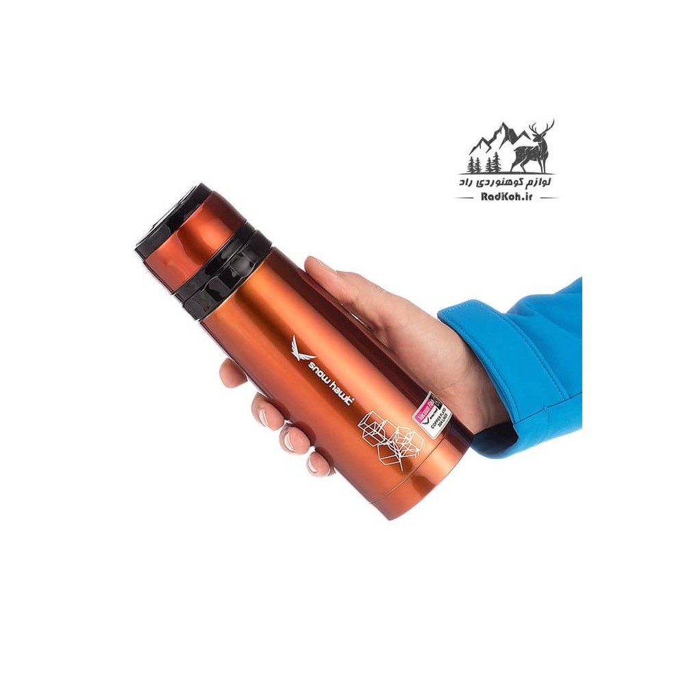 فلاسک کوهوردی 600ml وکیوم اسنوهاک snow hawk مدل SN-F510 رنگ مسی