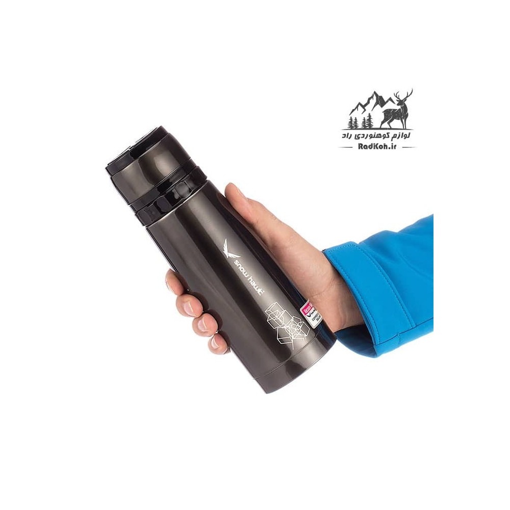 فلاسک کوهوردی 600ml وکیوم اسنوهاک snow hawk مدل SN-F510 رنگ نقره ای