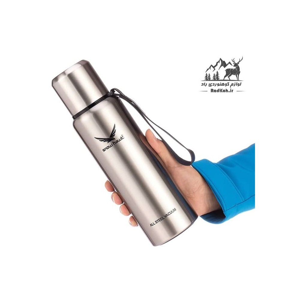 فلاسک کوهنوردی 750ml اسنوهاک snow hawk مدل SN-F410 رنگ نقره ای