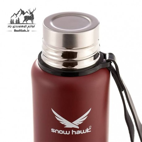 فلاسک کوهنوردی یک لیتری اسنوهاک snow hawk مدل SN-F210 رنگ زرشکی