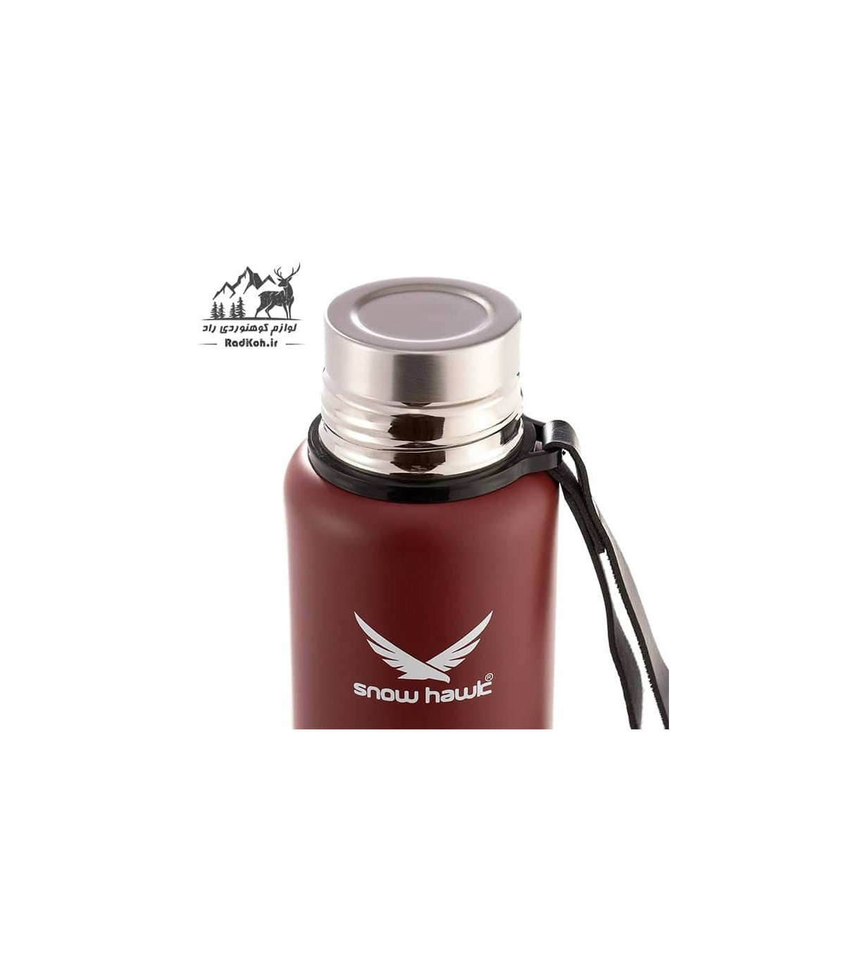 فلاسک کوهنوردی یک لیتری اسنوهاک snow hawk مدل SN-F210 رنگ زرشکی