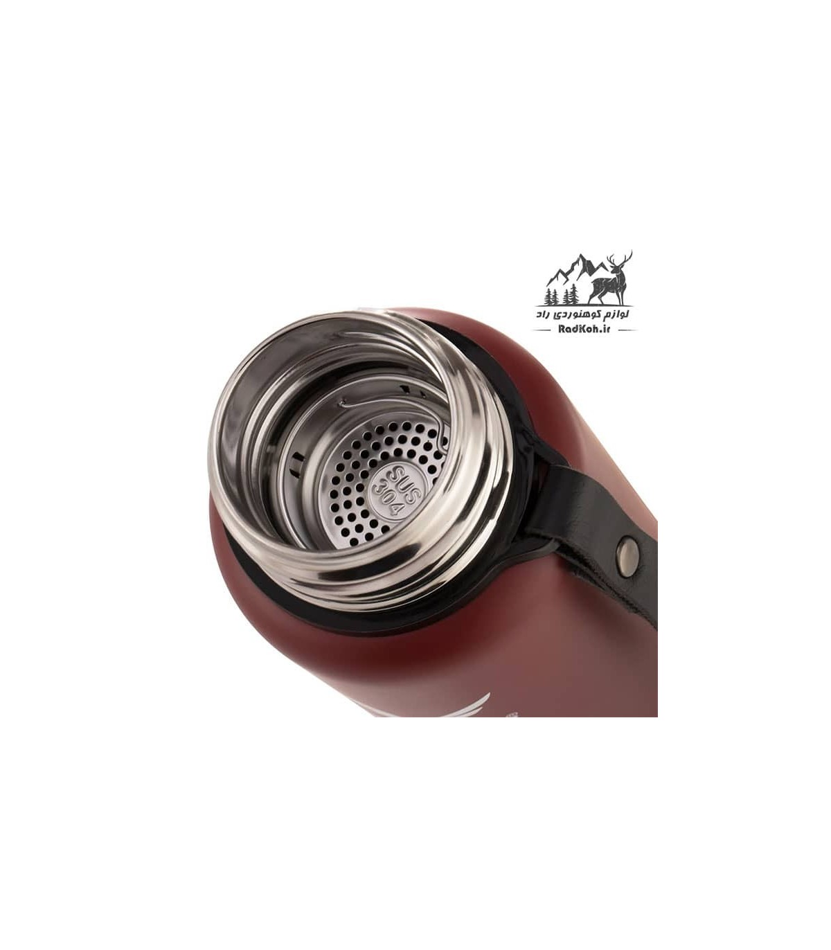 فلاسک کوهنوردی یک لیتری اسنوهاک snow hawk مدل SN-F210 رنگ زرشکی