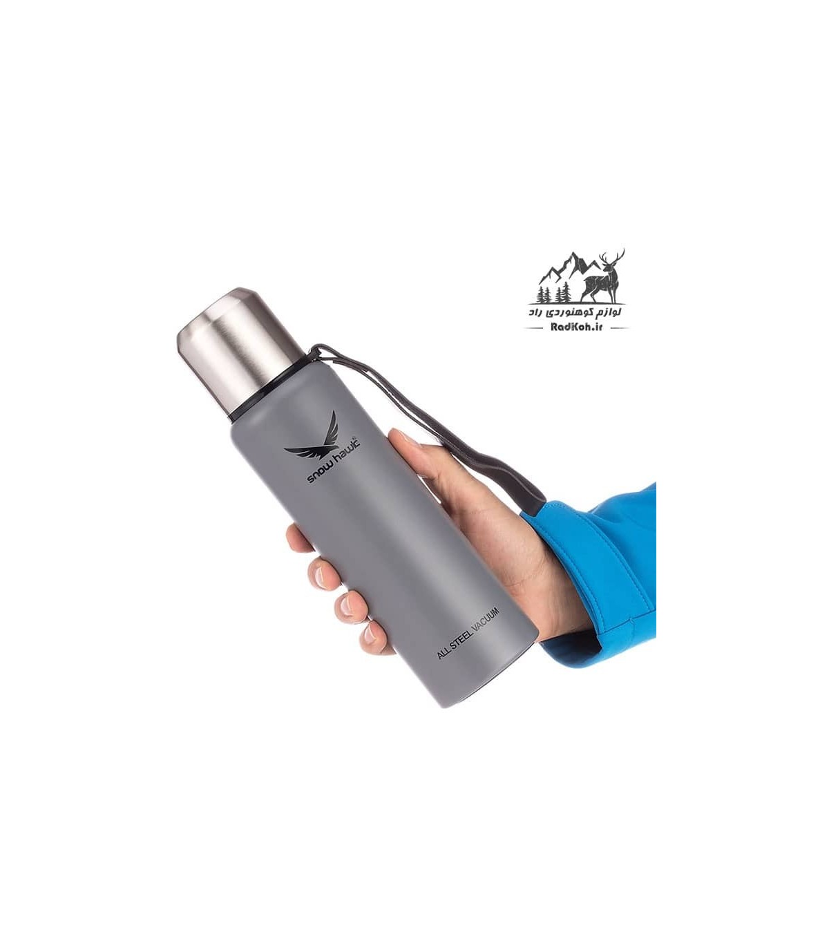 فلاسک کوهنوردی یک لیتری اسنوهاک snow hawk مدل SN-F210 رنگ طوسی