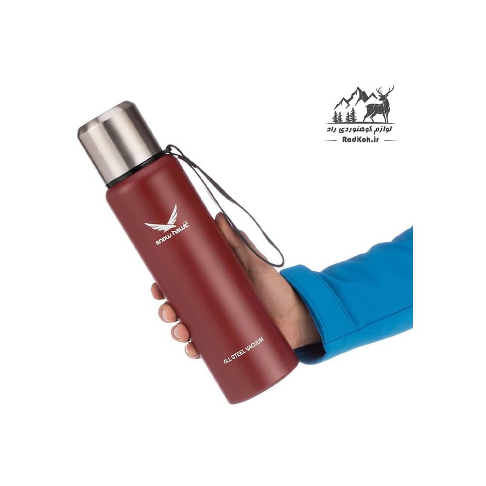 فلاسک اسنو هاک 1.2 لیتری snow hawk مدل SN-F110 رنگ زرشکی
