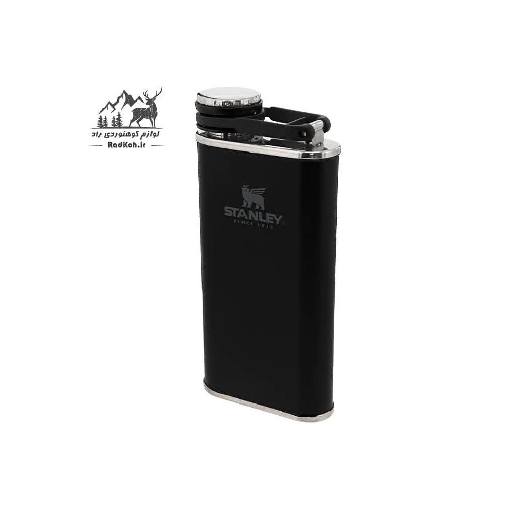 فلاسک کتابی 230 میلی لیتری استنلی کلاسیک مدل Classic Wide Mounth Flask .23L رنگ مشکی