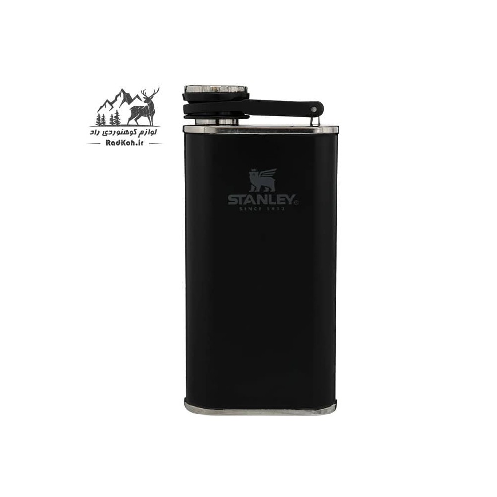 فلاسک کتابی 230 میلی لیتری استنلی کلاسیک مدل Classic Wide Mounth Flask .23L رنگ مشکی