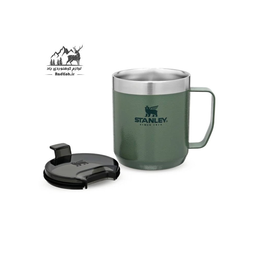 ماگ کوهنوردی 35ml کلاسیک استنلی مدل Camp Mug .35L رنگ سبز