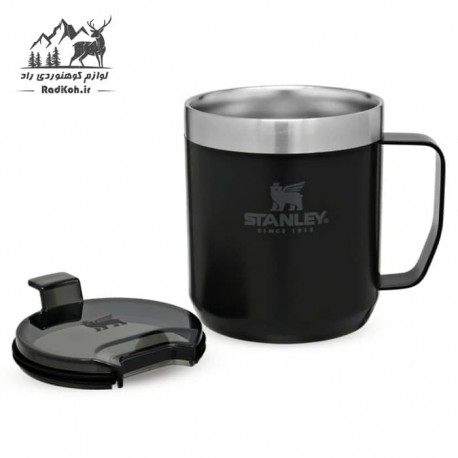 ماگ کوهنوردی 35ml کلاسیک استنلی مدل Camp Mug .35L رنگ مشکی