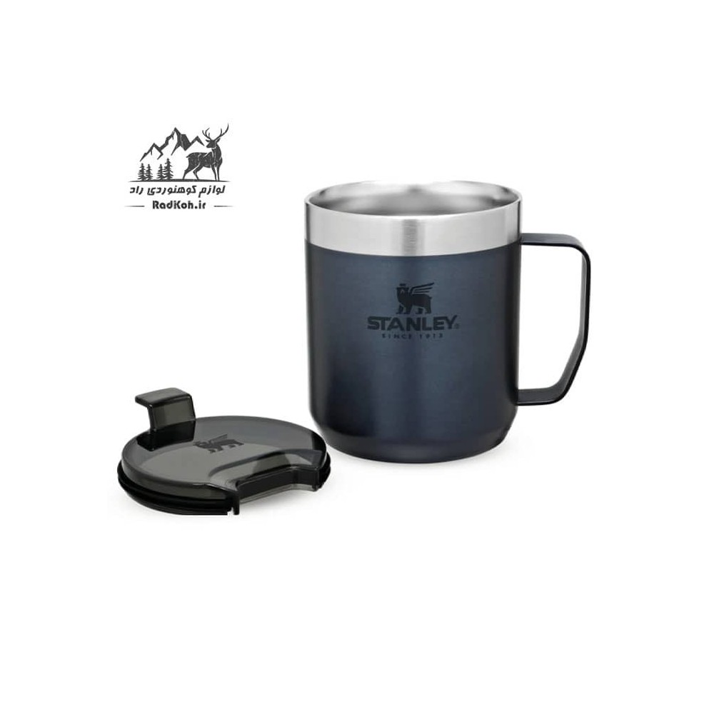 ماگ کوهنوردی 35ml کلاسیک استنلی مدل Camp Mug .35L رنگ سرمه ای
