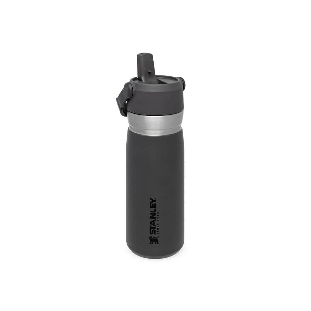 ماگ سفری استنلی مدل Flip Straw Water Bottle 0.65L رنگ خاکستری