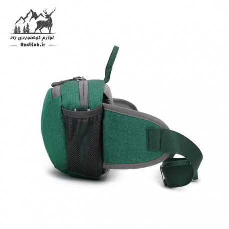 کیف کمری مسافرتی دوشی شو کوهنوردی اسنوهاک کد 6075 رنگ سبز کله غازی