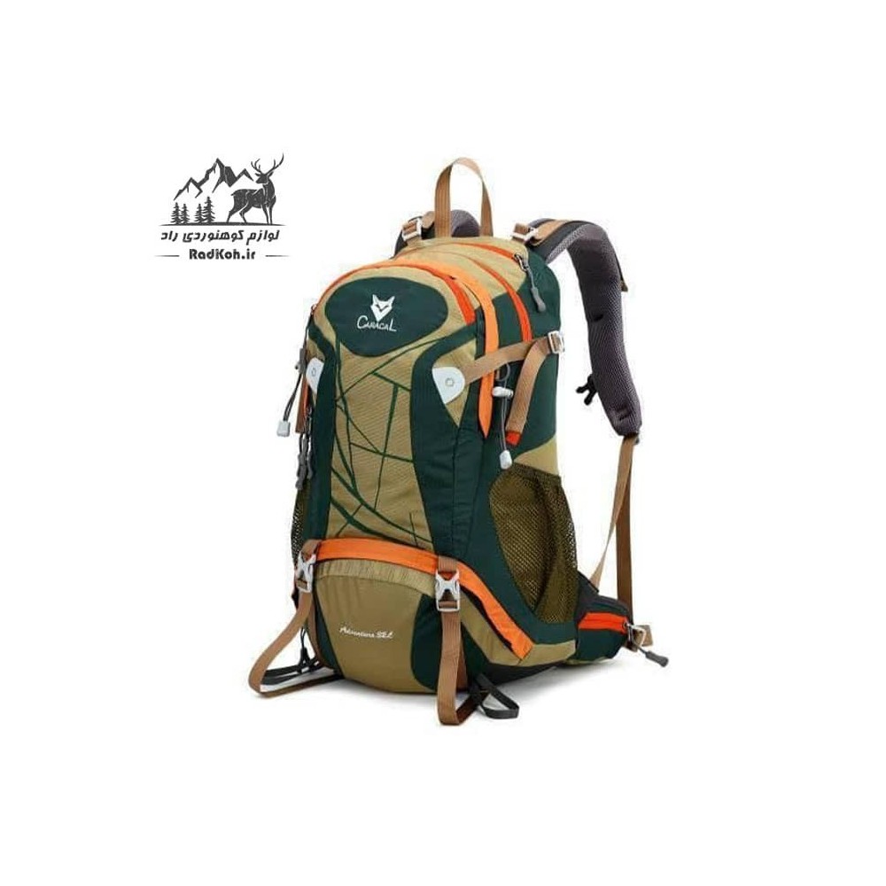 کوله پشتی کوهنوردی 32 لیتری کاراکال مدل Caracal KA-9742 رنگ سبز