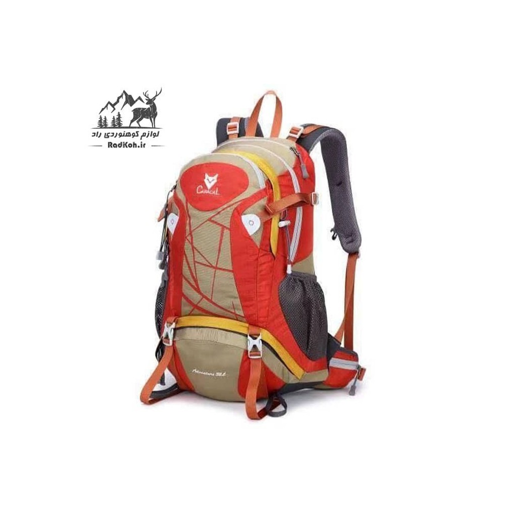 کوله پشتی مسافرتی 32 لیتری کاراکال مدل Caracal KA-9742 رنگ قرمز