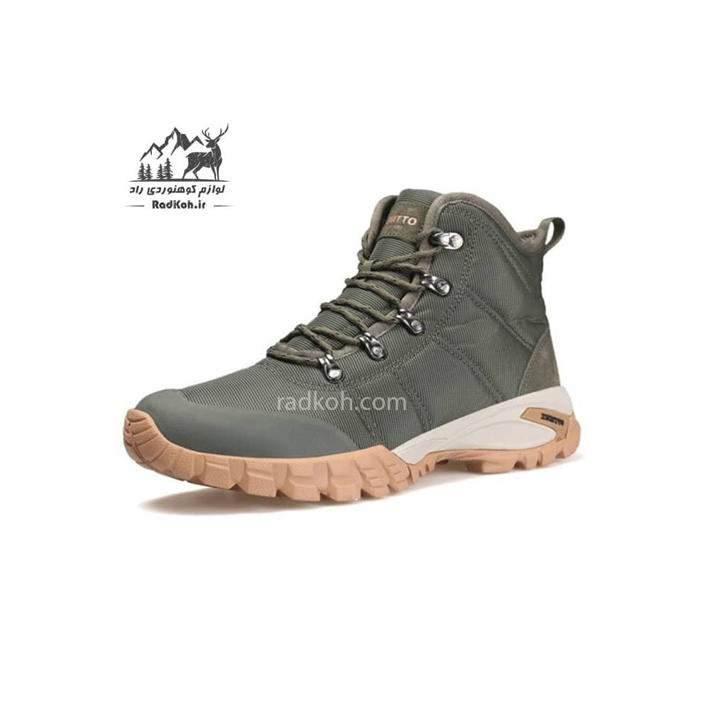 کفش پیاده روی مردانه هامتو مدل 220281A-3 رنگ سبز زیتونی