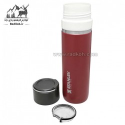 فلاسک استنلی سرامیکی 700 میلی لیتری مدل stanley Go Bottle .70L رنگ زرشکی 10-09098-009	