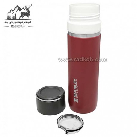 فلاسک استنلی سرامیکی 700 میلی لیتری مدل stanley Go Bottle .70L رنگ زرشکی 10-09098-009	
