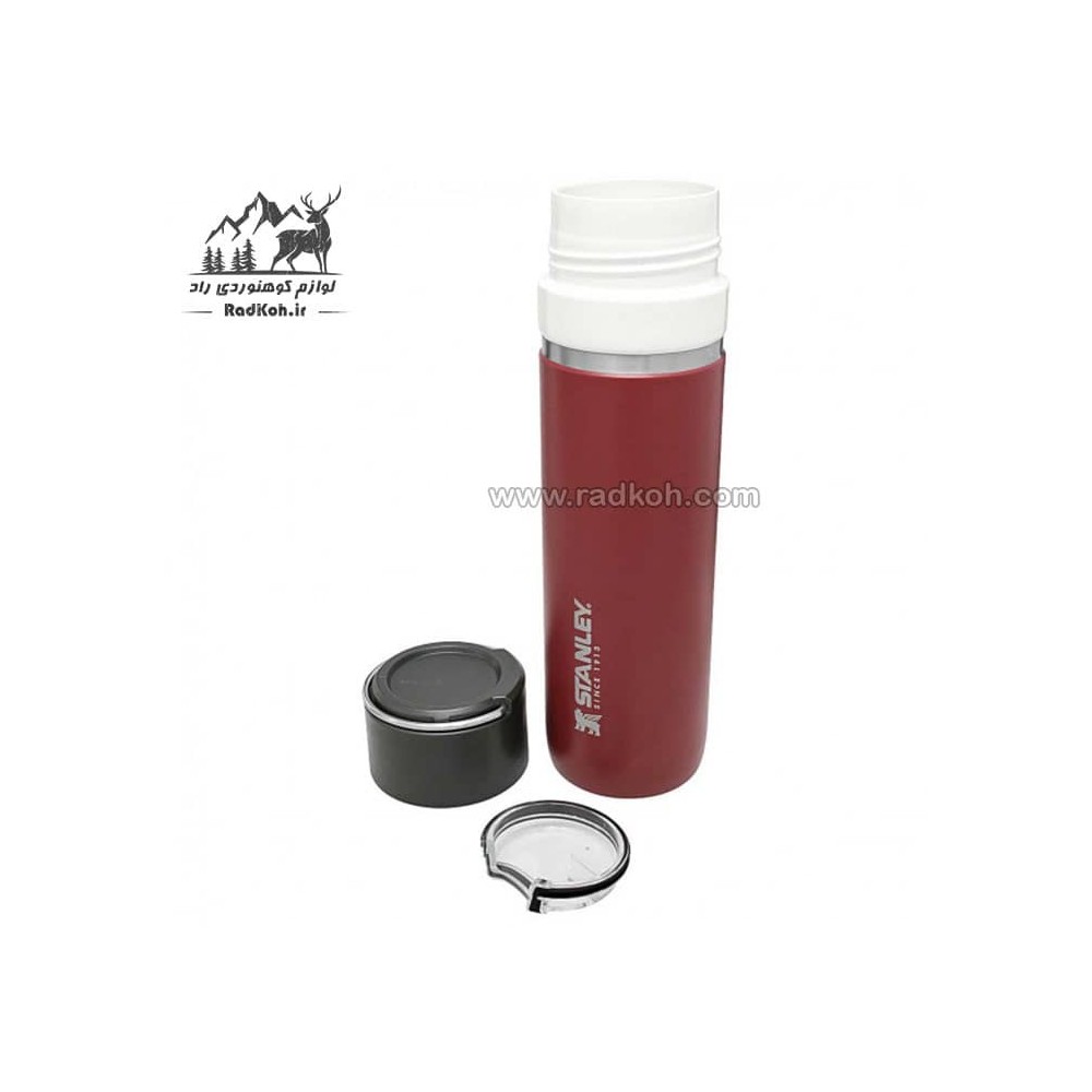 فلاسک استنلی سرامیکی 700 میلی لیتری مدل stanley Go Bottle .70L رنگ زرشکی 10-09098-009	