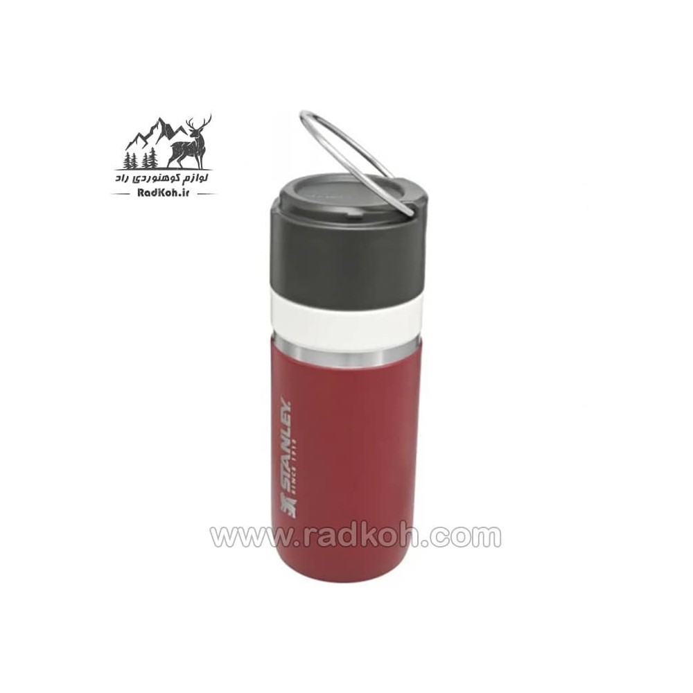 فلاسک سرامیکی 470 میلی لیتری استنلی مدل stanley Go Bottle 0.47L رنگ زرشکی