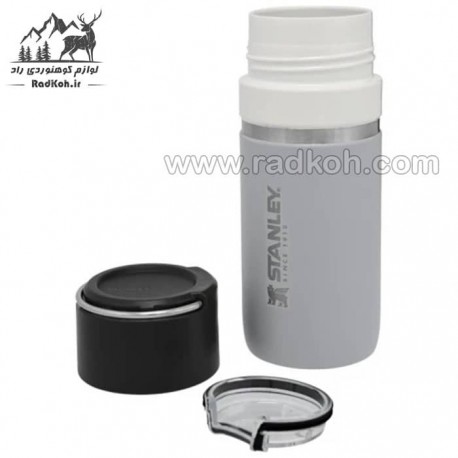 فلاسک سرامیکی 470 میلی لیتری استنلی مدل stanley Go Bottle 0.47L رنگ طوسی
