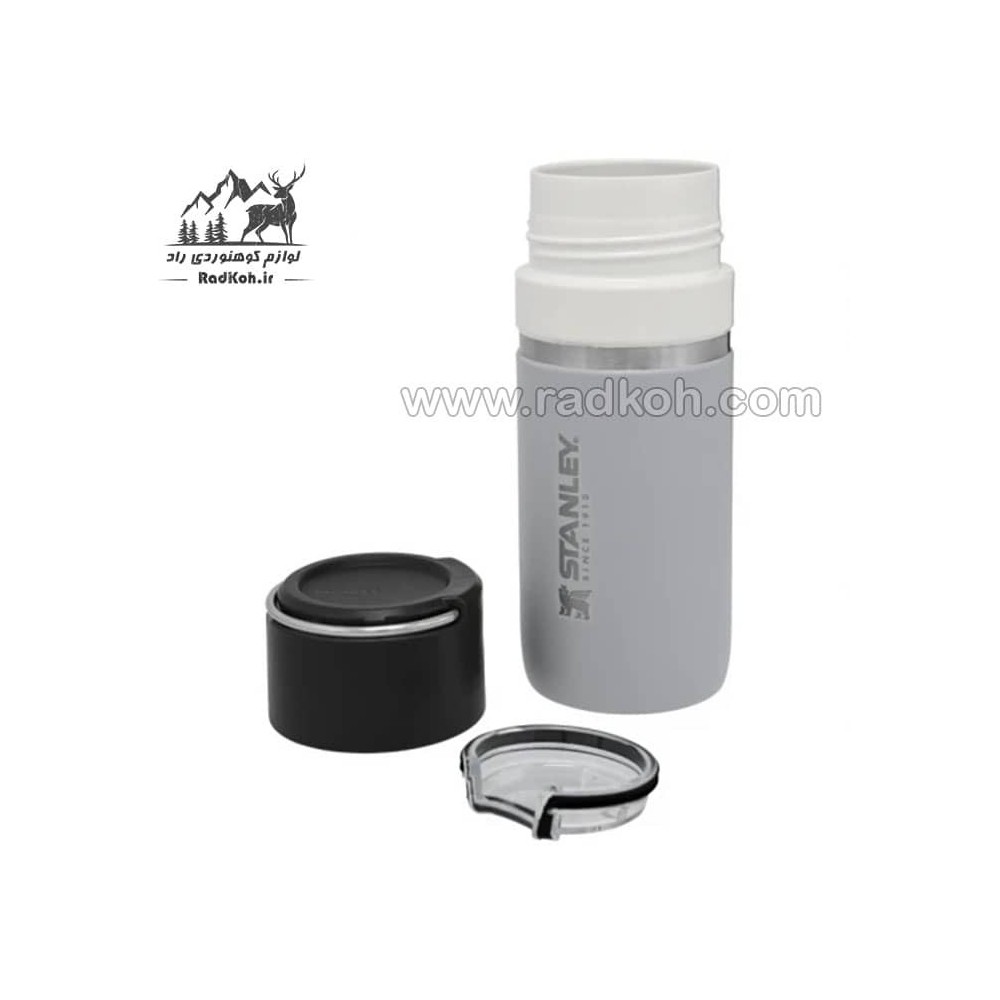 فلاسک سرامیکی 470 میلی لیتری استنلی مدل stanley Go Bottle 0.47L رنگ طوسی