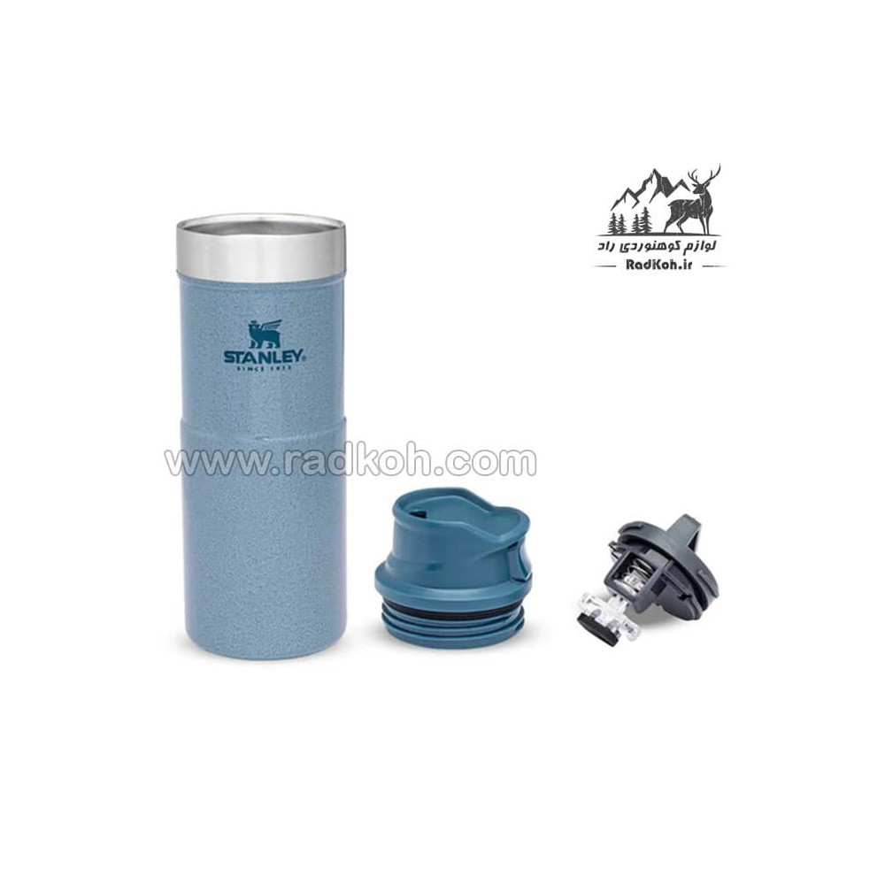 ماگ تریجر اکشن 350 میلی لیتری استنلی کلاسیک مدل stanley Classic Triggr Action Mug .35 L رنگ آبی یخی