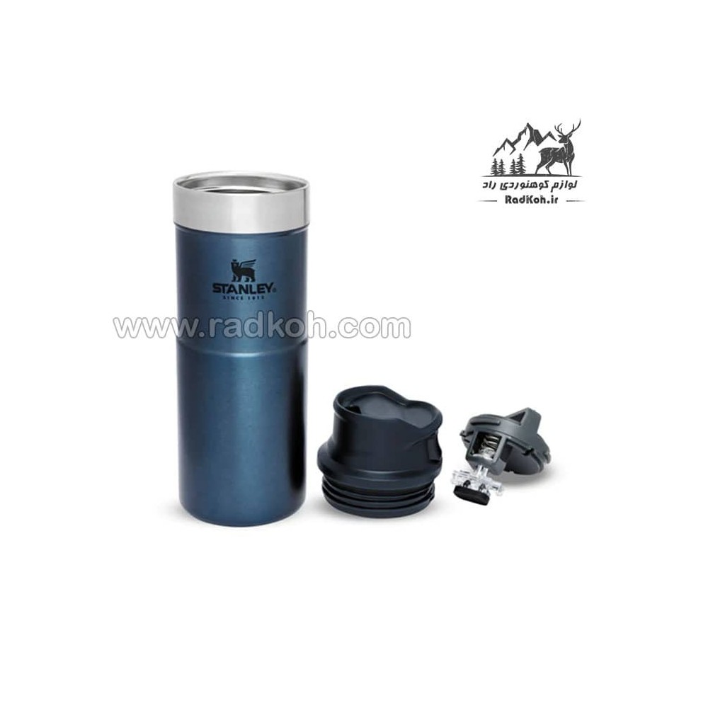 ماگ تریجر اکشن 350 میلی لیتری استنلی کلاسیک مدل stanley Classic Triggr Action Mug .35 L رنگ سرمه ای