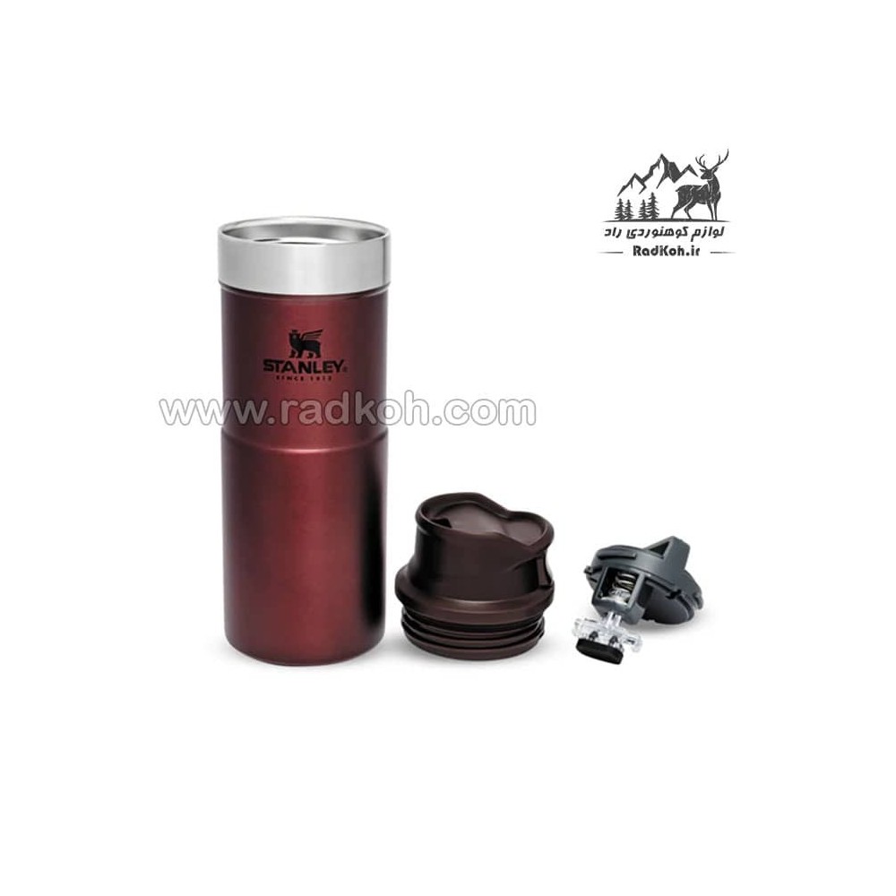 ماگ تریجر اکشن 350 میلی لیتری استنلی کلاسیک مدل stanley Classic Triggr Action Mug .35 L رنگ زرشکی
