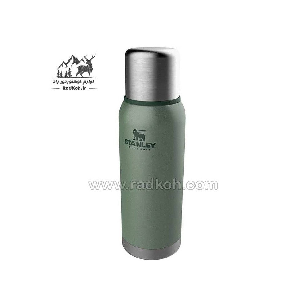 فلاسک بدنه وکیوم 1 لیتری استنلی  مدل stanley Vacuum Bottle 1.0L رنگ سبز
