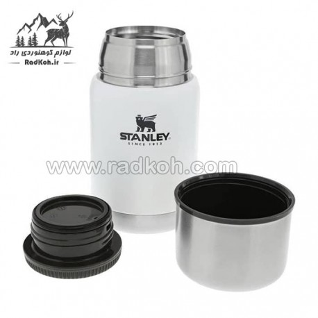 ظرف غذای وکیوم 700 میلی لیتر استنلی مدل stanley Vacuum Food Jar .70L رنگ سفید