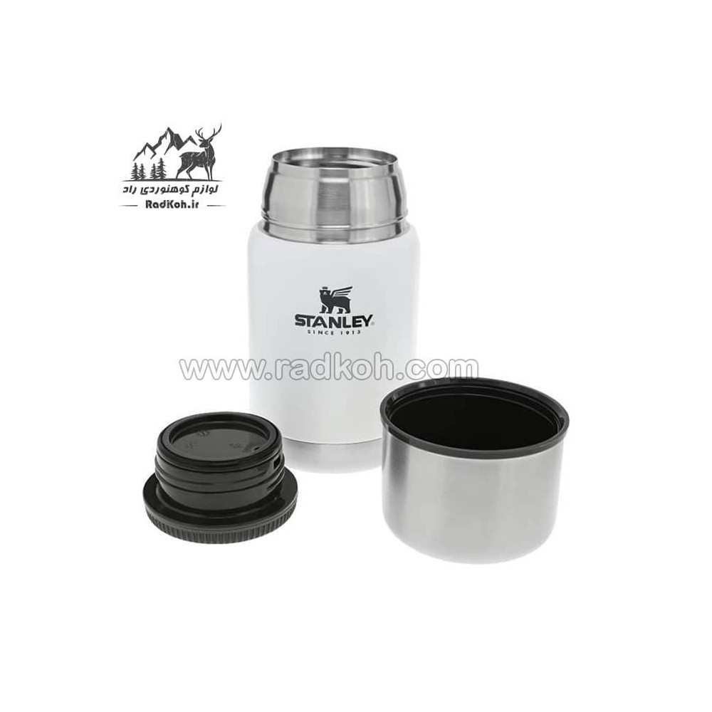 ظرف غذای وکیوم 700 میلی لیتر استنلی مدل stanley Vacuum Food Jar .70L رنگ سفید