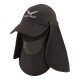 کلاه آفتابی سه تیکه اسنوهاک مدل Neck-Protection کد S3 رنگ سبز تیره