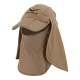 کلاه آفتابی سه تیکه اسنوهاک مدل Neck-Protection کد S3 رنگ خاکی روشن