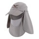 کلاه آفتابی سه تیکه اسنوهاک مدل Neck-Protection کد S3 رنگ طوسی