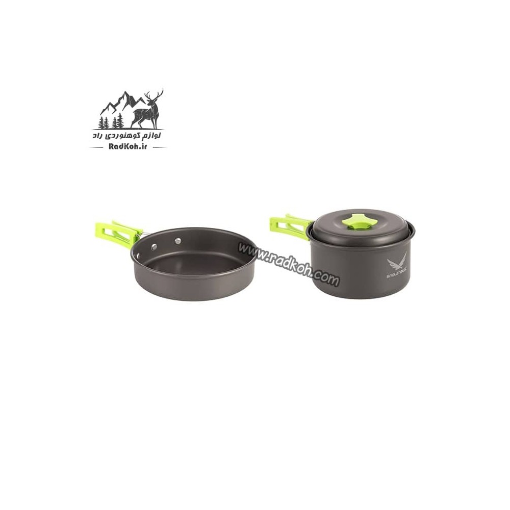 ست ظروف تک نفره اسنوهاک مدل SN-T 222 رنگ سبز