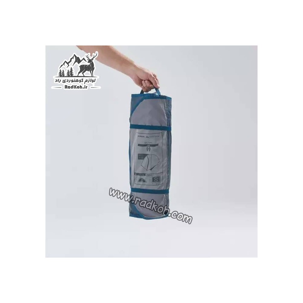 چادر کوهنوردی 2 نفره کچوا (QUECHUA) رنگ خاکستری