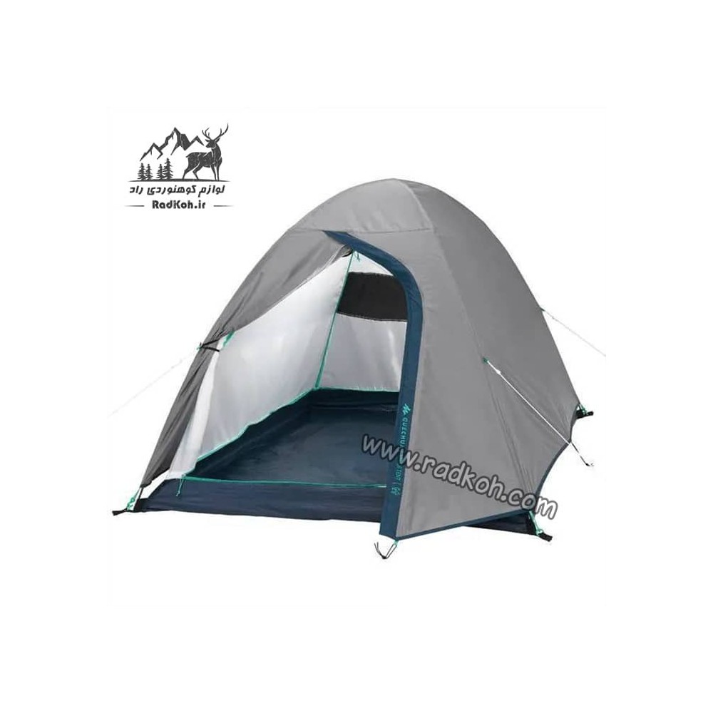 چادر مسافرتی 2 نفره کچوا (QUECHUA) رنگ خاکستری