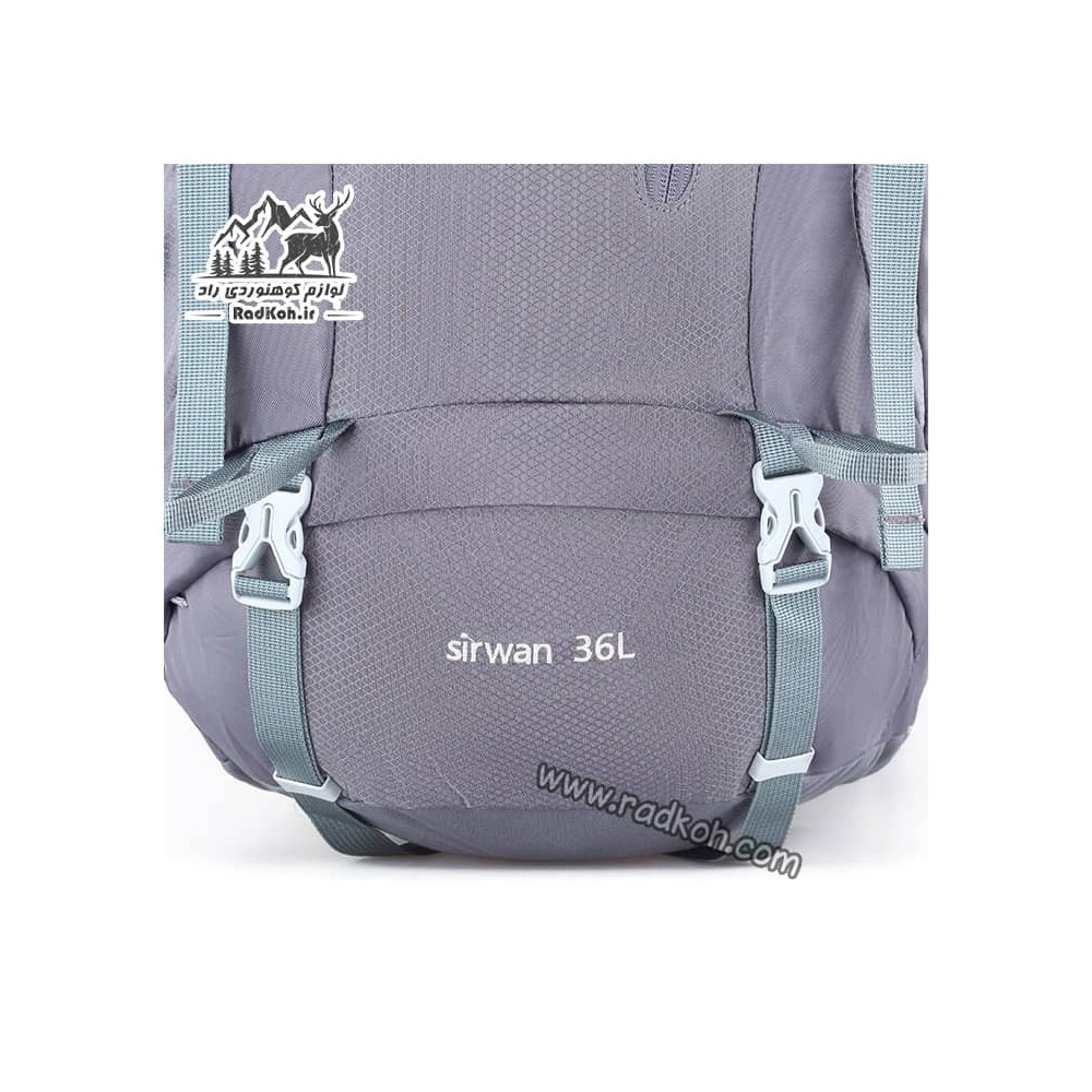 کوله پشتی راحت و سبک 36 لیتری snowhawk Sirwan KA-9956 رنگ خاکستری