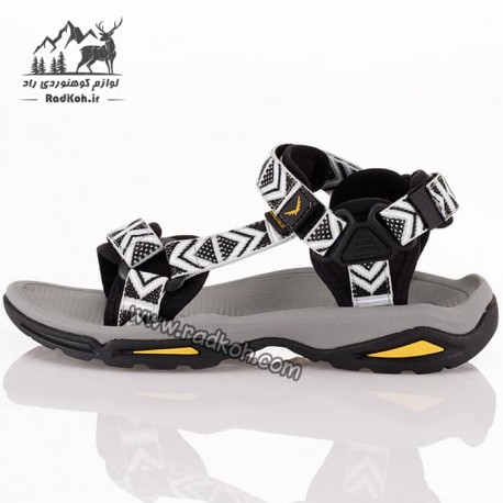 صندل پیاده روی جلو باز زنانه اسنوهاک مدل Sh-25 رنگ سفید/مشکی