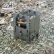 اجاق هیزمی لولادار کوچک سروکوه مدل FBSH01 رنگ نقره ای
