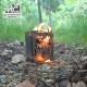 اجاق هیزمی لولادار کوچک سروکوه مدل FBSH01 رنگ نقره ای