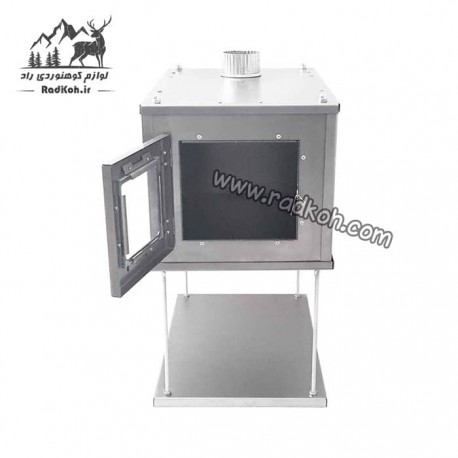 فایرباکس هیزمی داخل چادر سروکوه مدل TSFB01 رنگ نقره ای