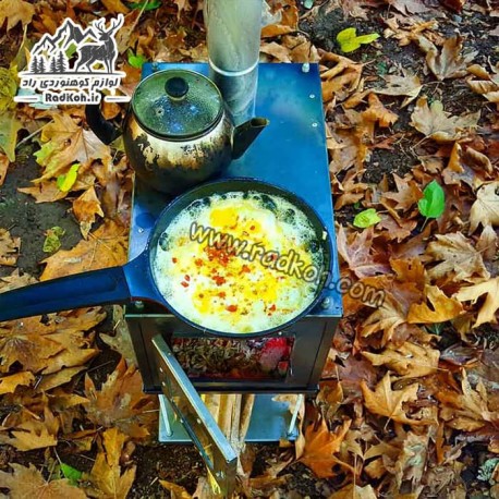 فایرباکس هیزمی داخل چادر سروکوه مدل TSFB01 رنگ نقره ای