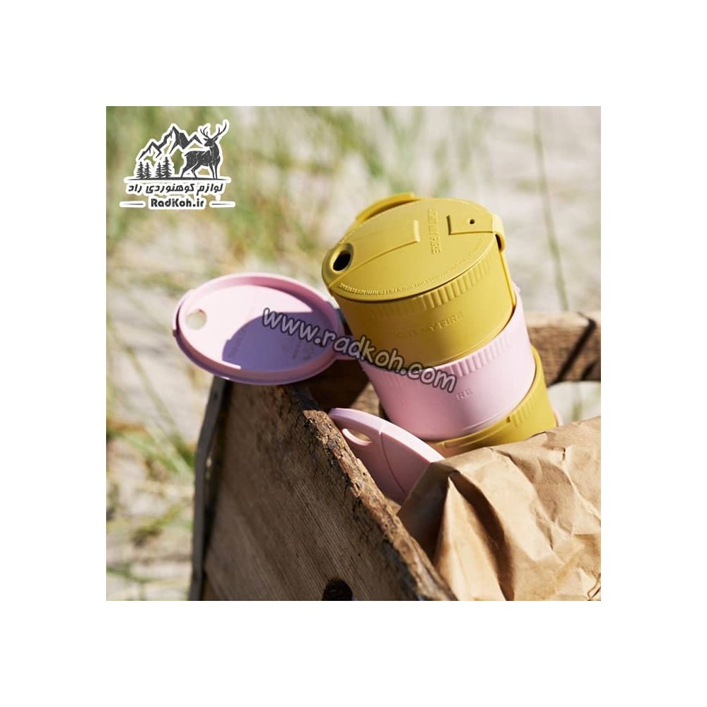 لیوان 2 نفره لایت مای فایر مدل pack up cup bio رنگ صورتی