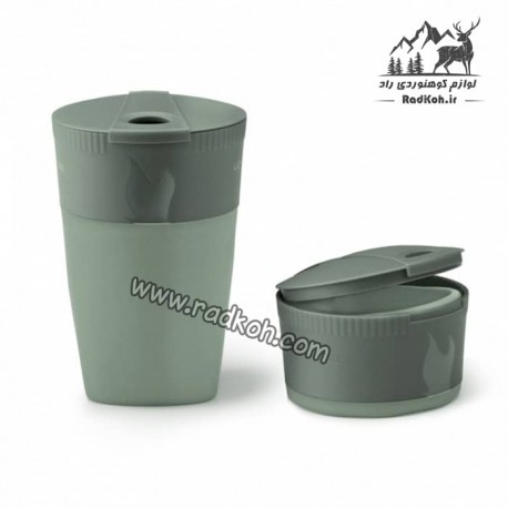 لیوان 2 نفره لایت مای فایر مدل pack up cup bio رنگ سبز